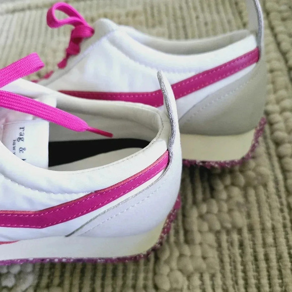 Rag & Bone retro runner with Fuchsia detail and speckled sole - Picture 6 of 10